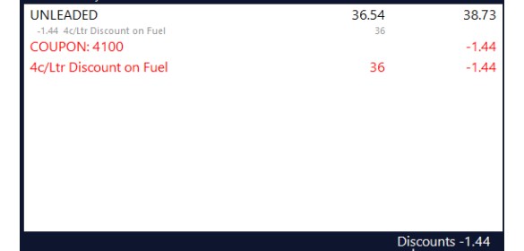 Fuel Discount Vouchers